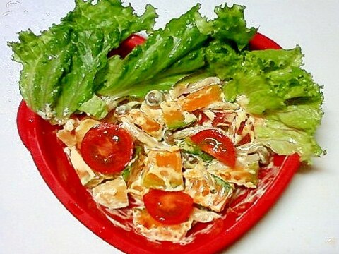 カボチャとシメジの温野菜サラダ